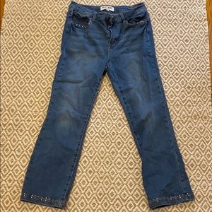 Velvet Heart - Ellie Mid Rise Flare Crop Jeans